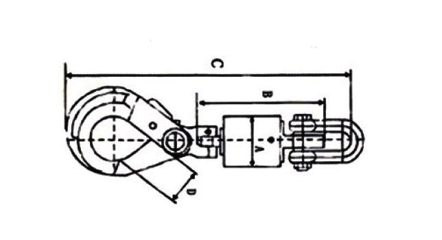 油田旋轉吊鉤尺寸