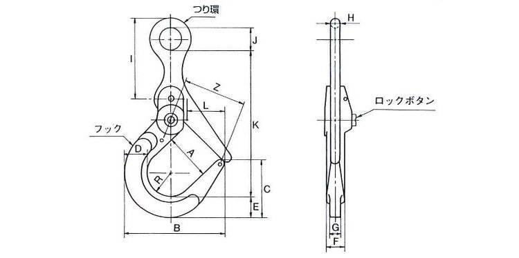 進(jìn)口JDH型鋼板吊鉤