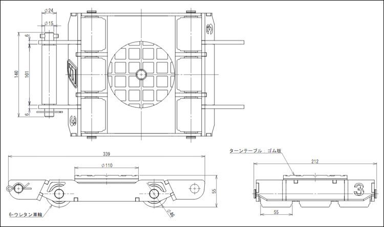 EAGLE JACK SDL-F低型搬運小坦克尺寸