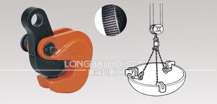 鷹牌VAS型橫吊鋼板起重鉗吊裝 鷹牌VAS型橫吊鋼板起重鉗吊裝
